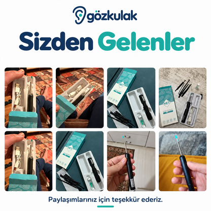 GözKulak Kameralı Kulak Temizleme Seti