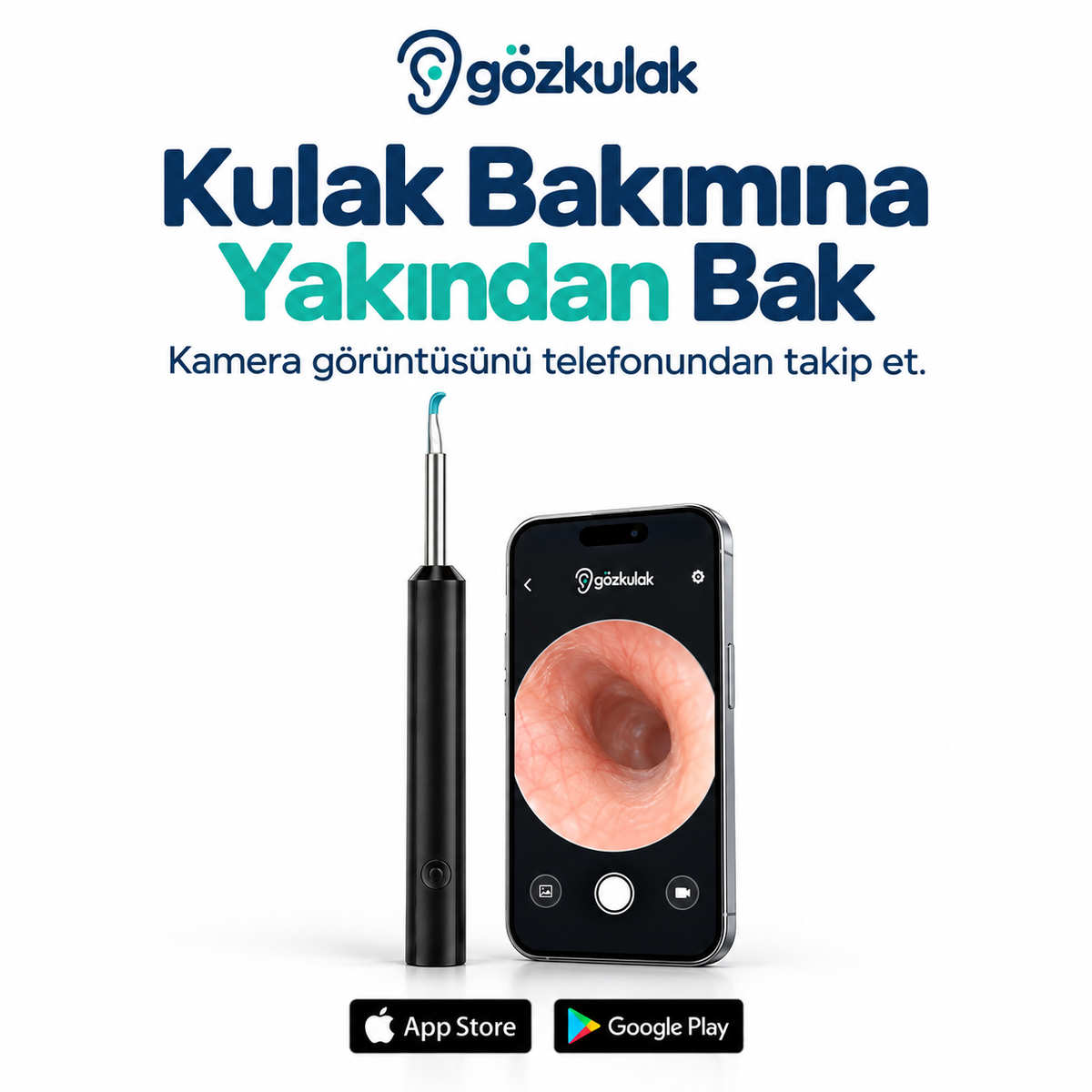 GözKulak Kameralı Kulak Temizleme Seti