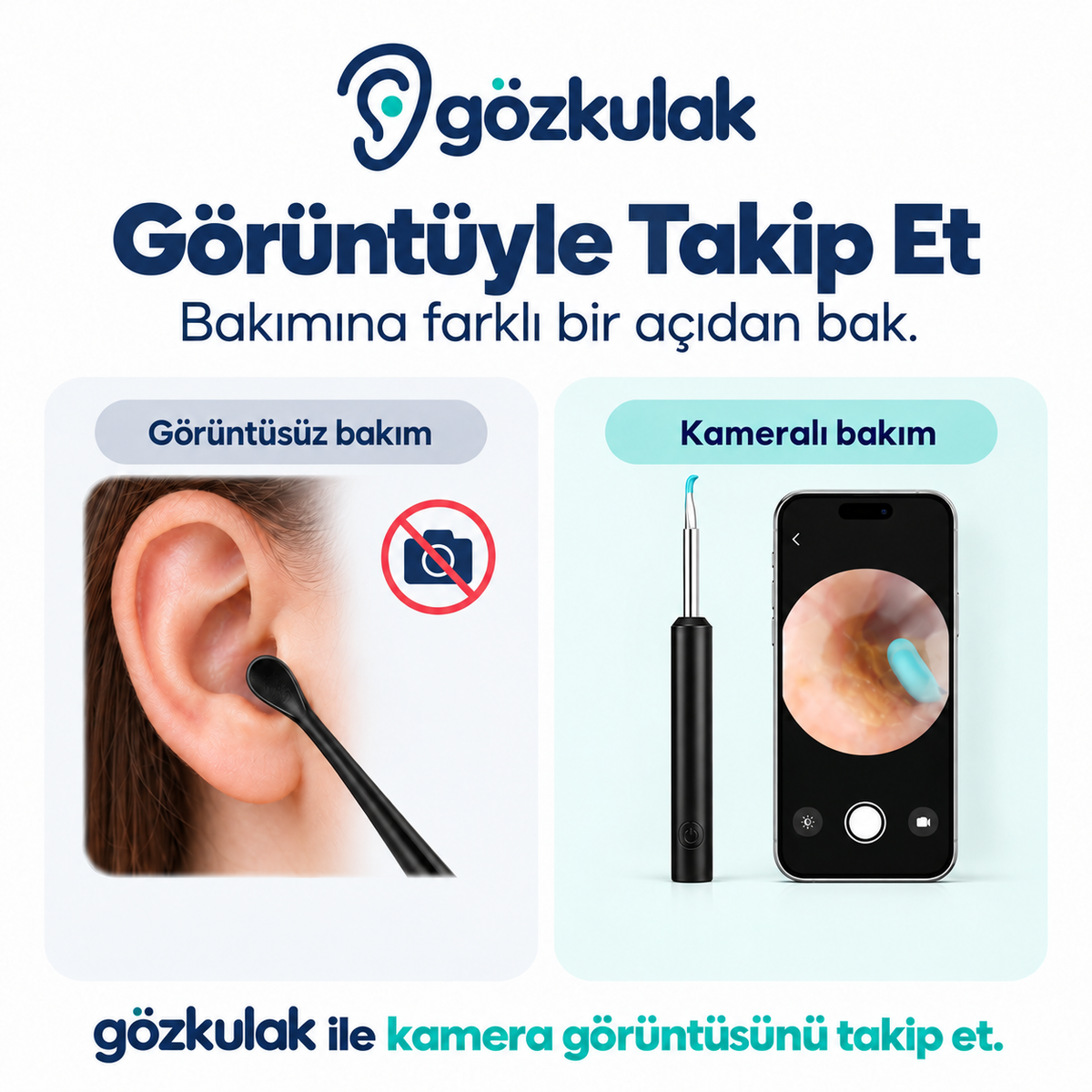 GözKulak Kameralı Kulak Temizleme Seti